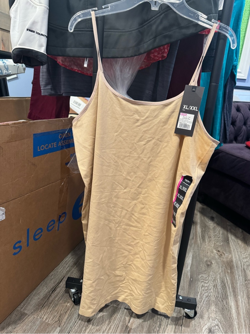 Mossimo Supply Co. Beige Slip Chemise XL/XXL